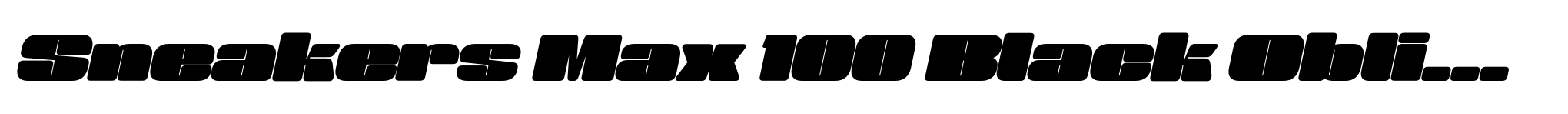 Sneakers Max 100 Black Oblique image